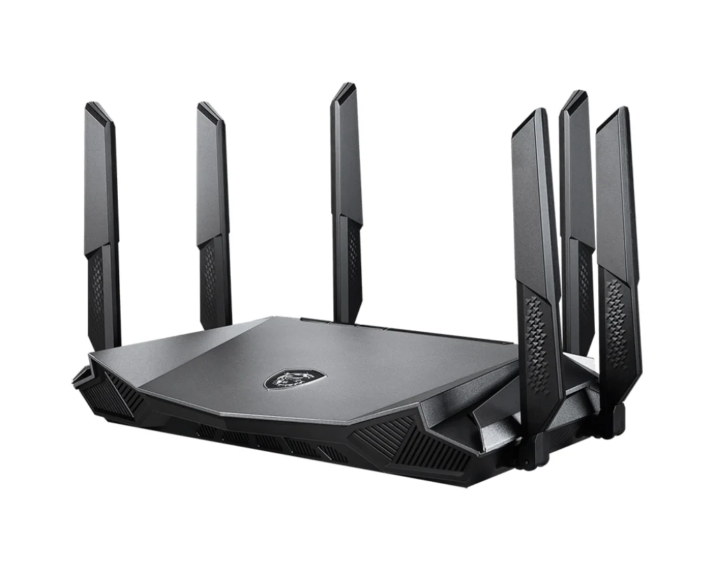 MSI RadiX AX6600 WiFi 6 Tri-Band WLAN-Router Gigabit Ethernet Tri-Band (2,4 GHz / 5 GHz / 5 GHz) Schwarz