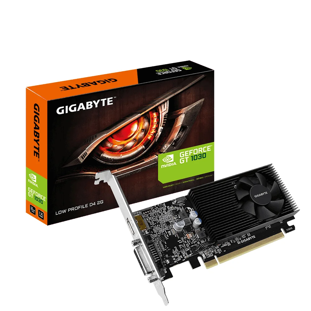 GIGABYTE GV-N1030D4-2GL Grafikkarte NVIDIA GeForce GT 1030 2 GB GDDR4
