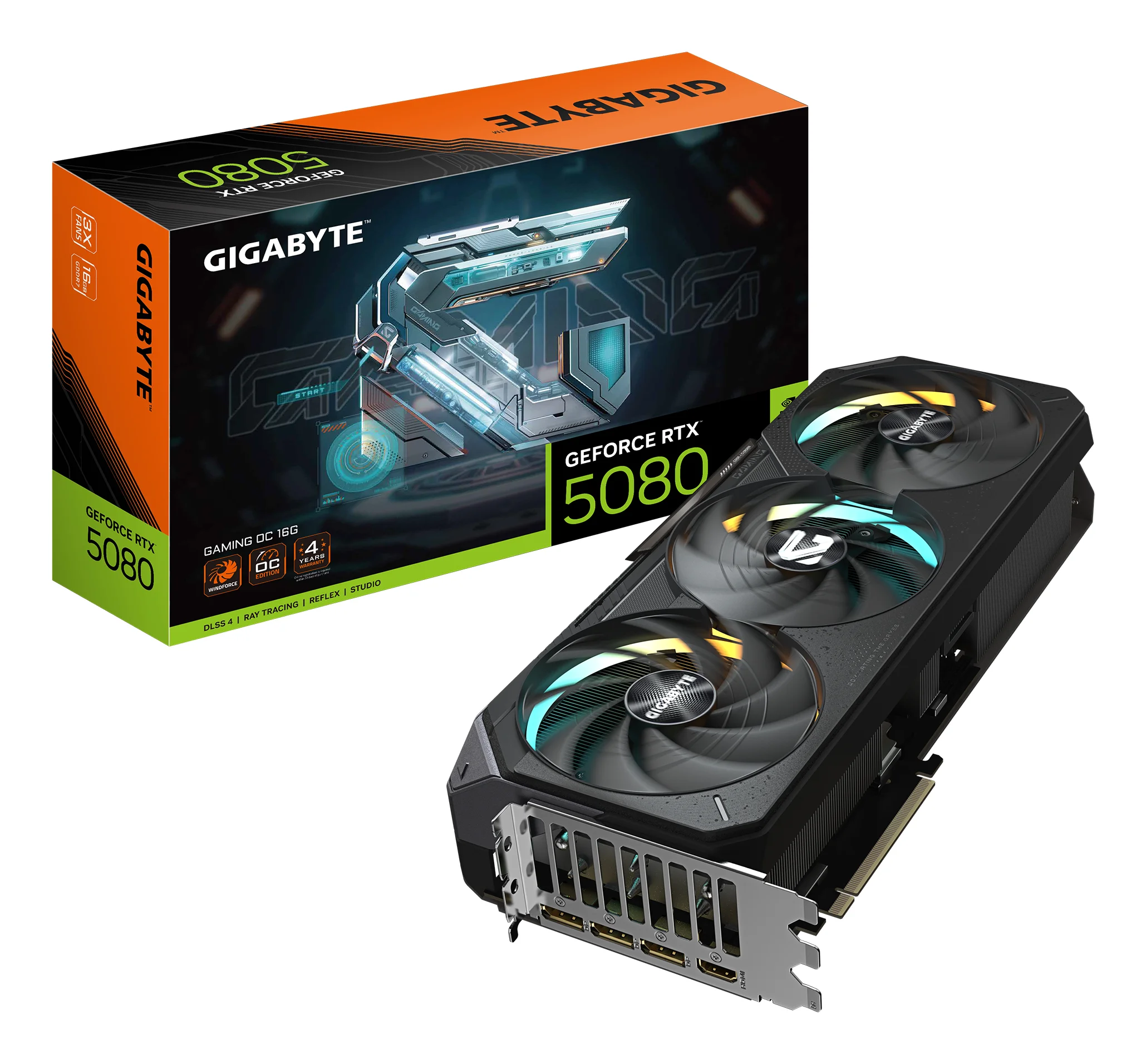 GIGABYTE GeForce RTX 5080 GAMING OC 16G Grafikkarte