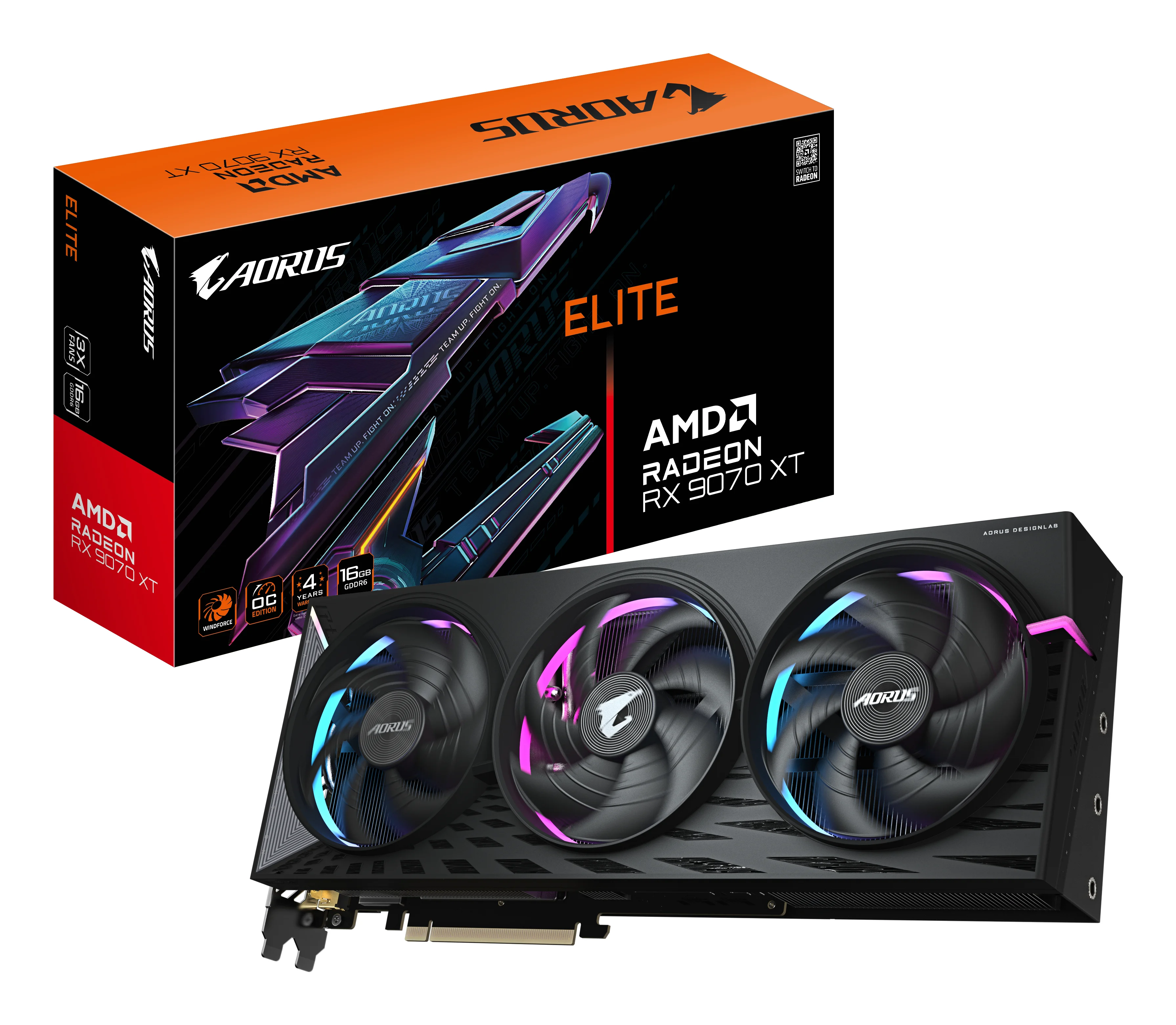 GIGABYTE AORUS Radeon RX 9070 XT ELITE 16G Grafikkarte