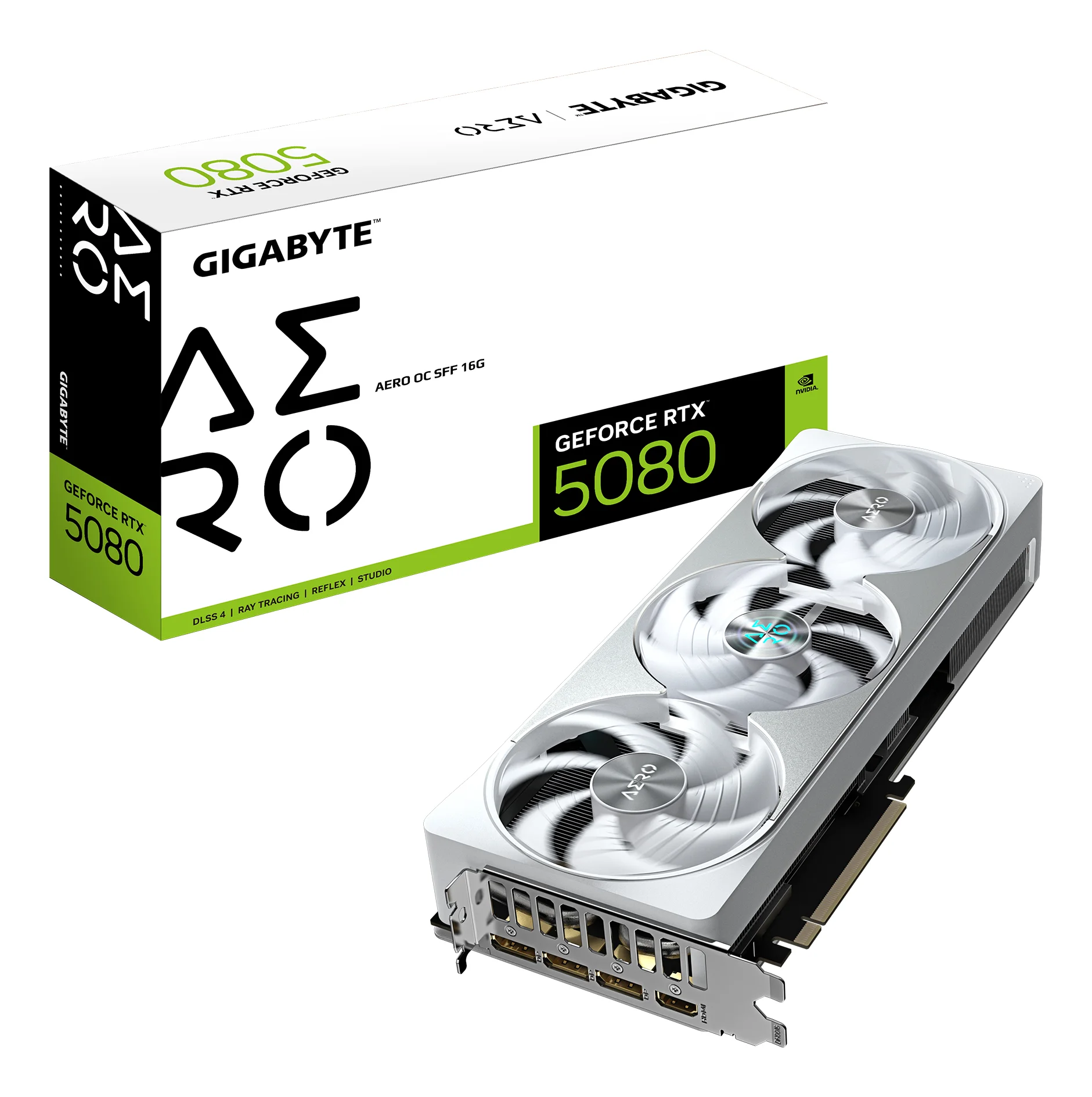 GIGABYTE GeForce RTX 5080 AERO OC SFF 16G Grafikkarte