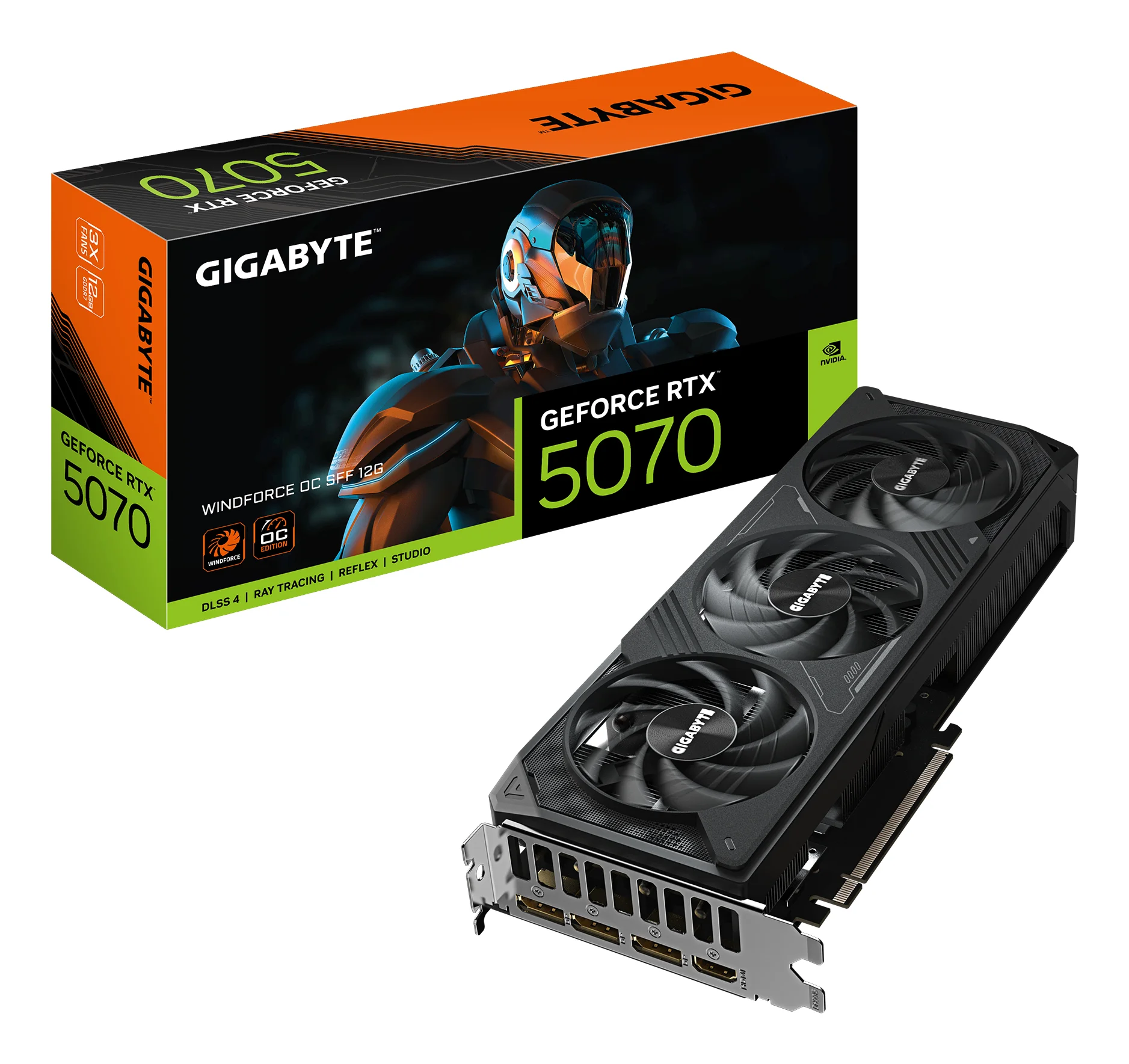 GIGABYTE GeForce RTX 5070 WINDFORCE OC SFF 12G Grafikkarte