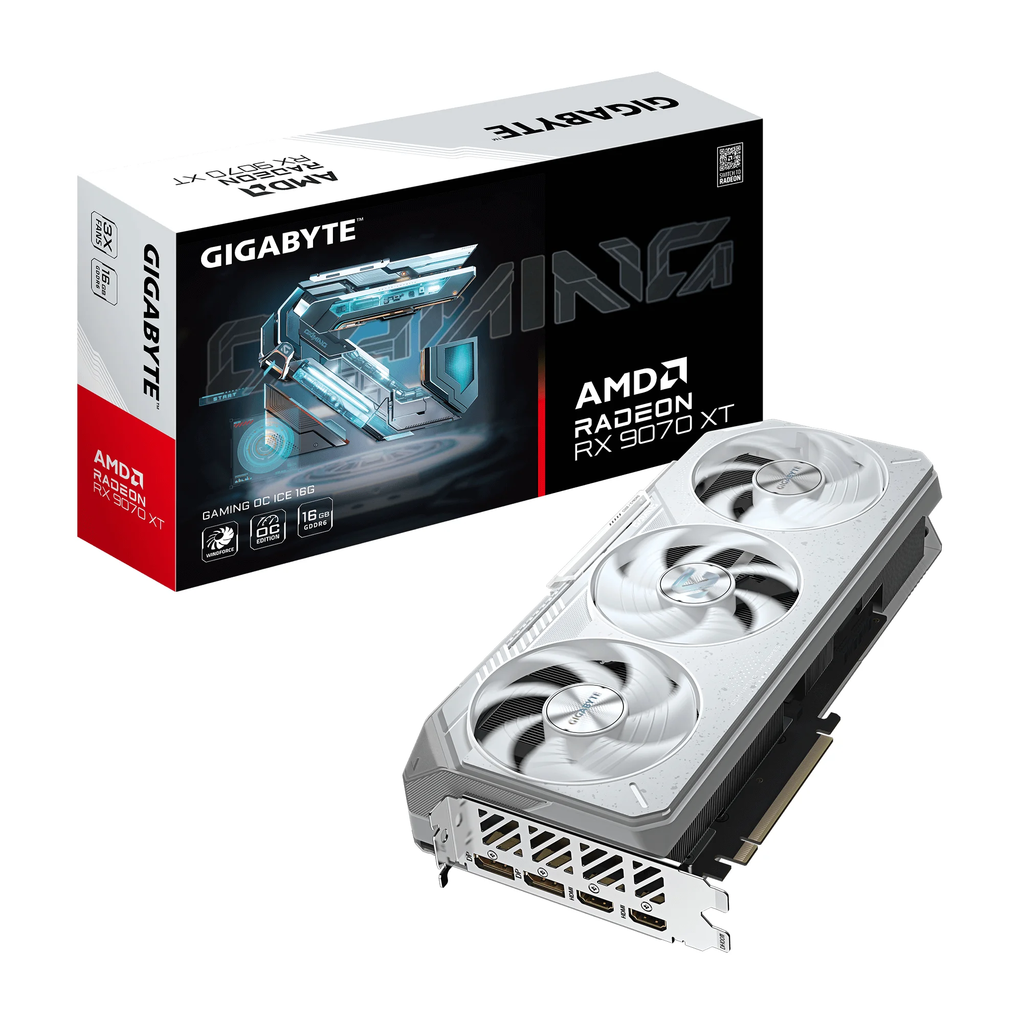 GIGABYTE Radeon RX 9070 XT GAMING OC ICE 16G Grafikkarte