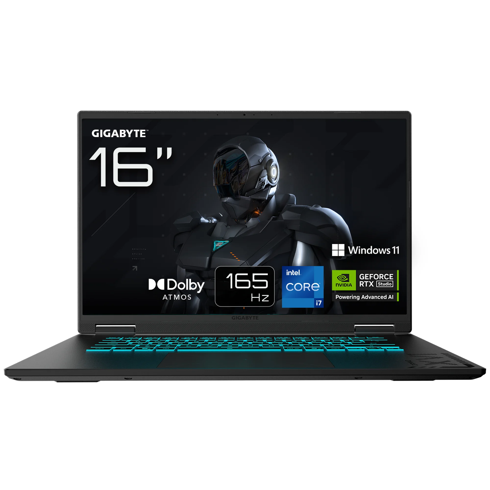 GIGABYTE GAMING A16 CWH Gaming-Laptop - 16,0“, 165Hz WQXGA, Intel Core i7-13620H, NVIDIA RTX 5070, 16GB DDR5 5200MHz, 1TB Gen4 SSD, Win 11 Home, 2 Jahre Garantie, Dolby Atmos, GAMING A16 CWHI3DEC94SH