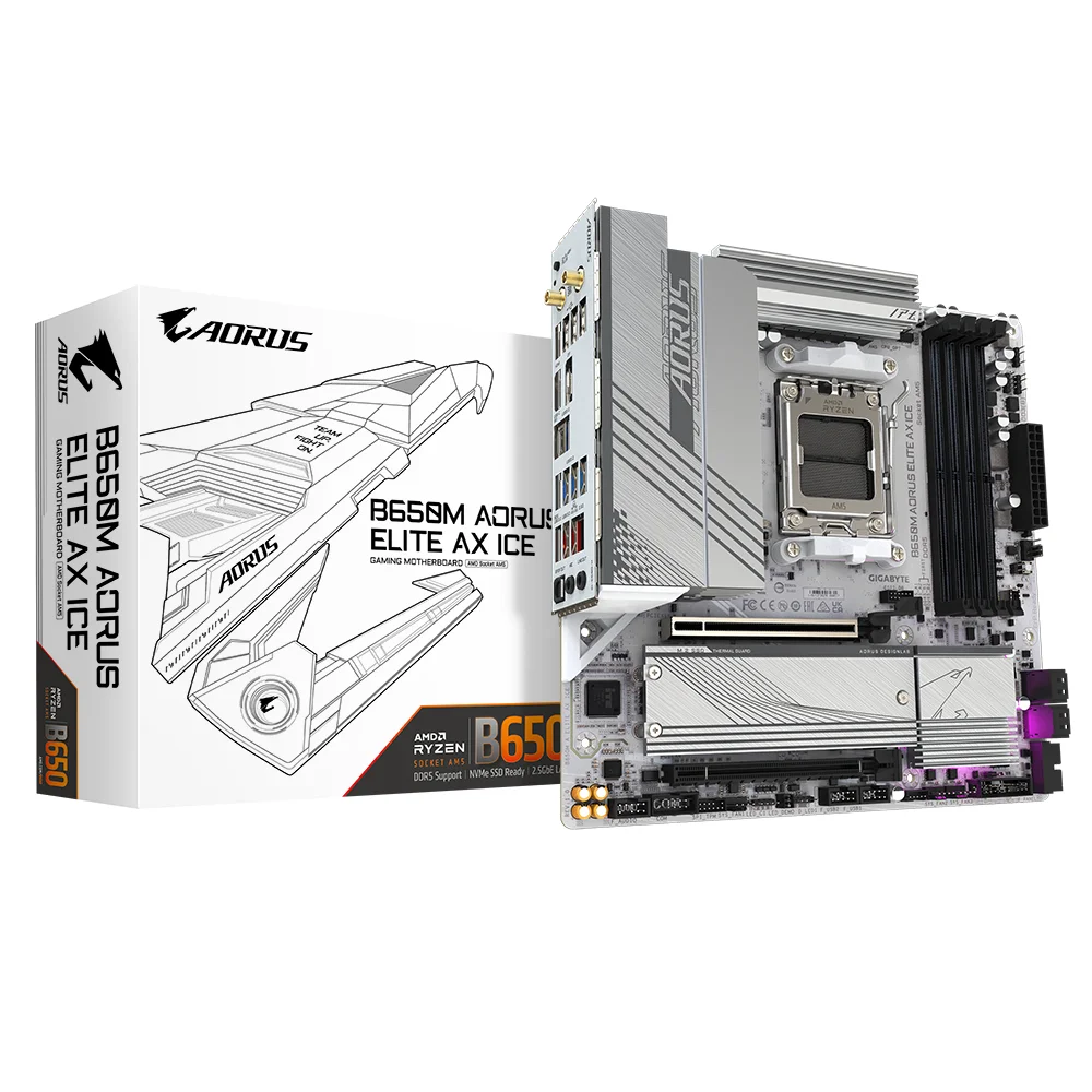 GIGABYTE B650M AORUS ELITE AX ICE Mainboard