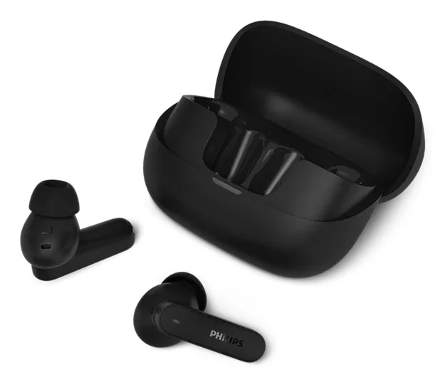 Philips TAT3000BK/00 Kopfhörer & Headset True Wireless Stereo (TWS) im Ohr Anrufe/Musik USB Typ-C Bluetooth Schwarz