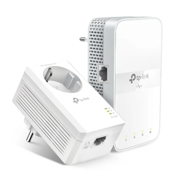 TP-Link AC1200 AV1000 Gigabit WLAN Powerline Adapter Kit mit Steckdose