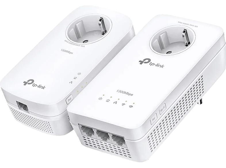 TP-LINK TL-WPA1300P AV1300-AC1200-Gigabit Powerline Kit 1200 Mbit/s Kabellos und Kabelgebunden