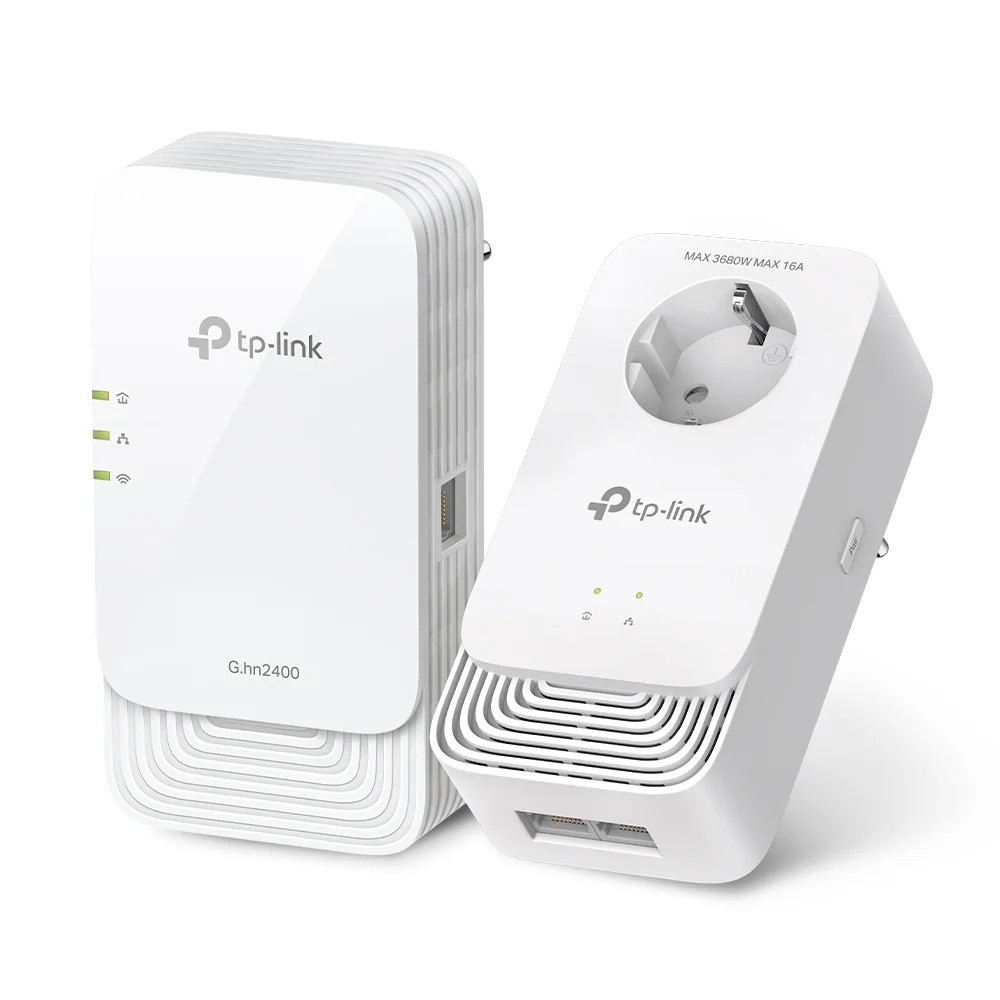 TP-Link PGW2440 KIT PowerLine Netzwerkadapter 1428 Mbit/s Ethernet/LAN WLAN Weiß