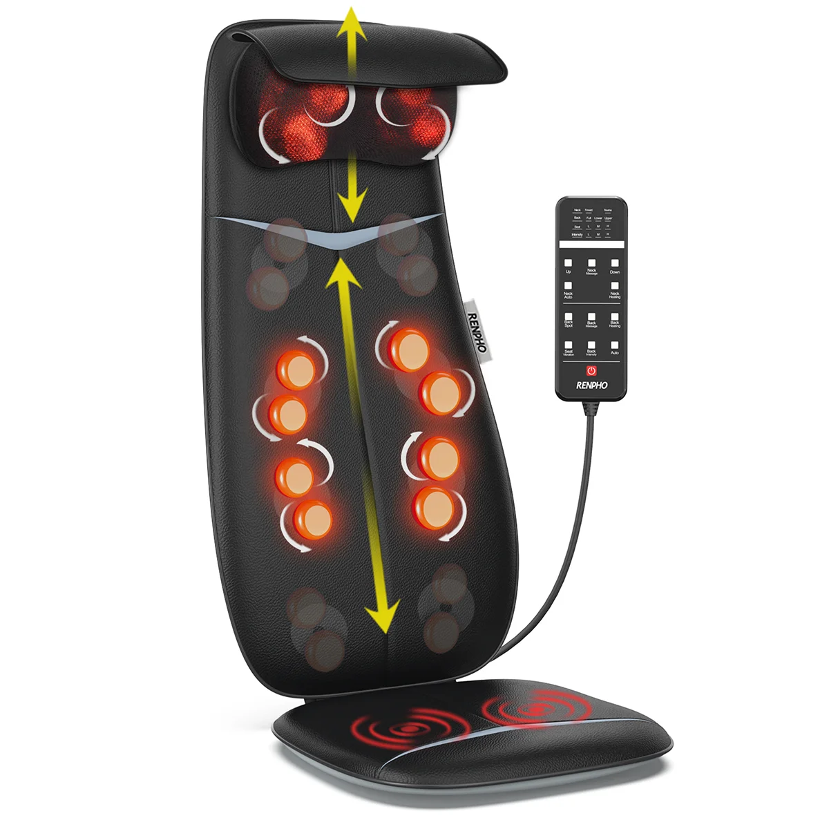 Renpho PEU-RF-BM076-BK Massagegerät Hals/Nacken, Schultern, Rücken Schwarz