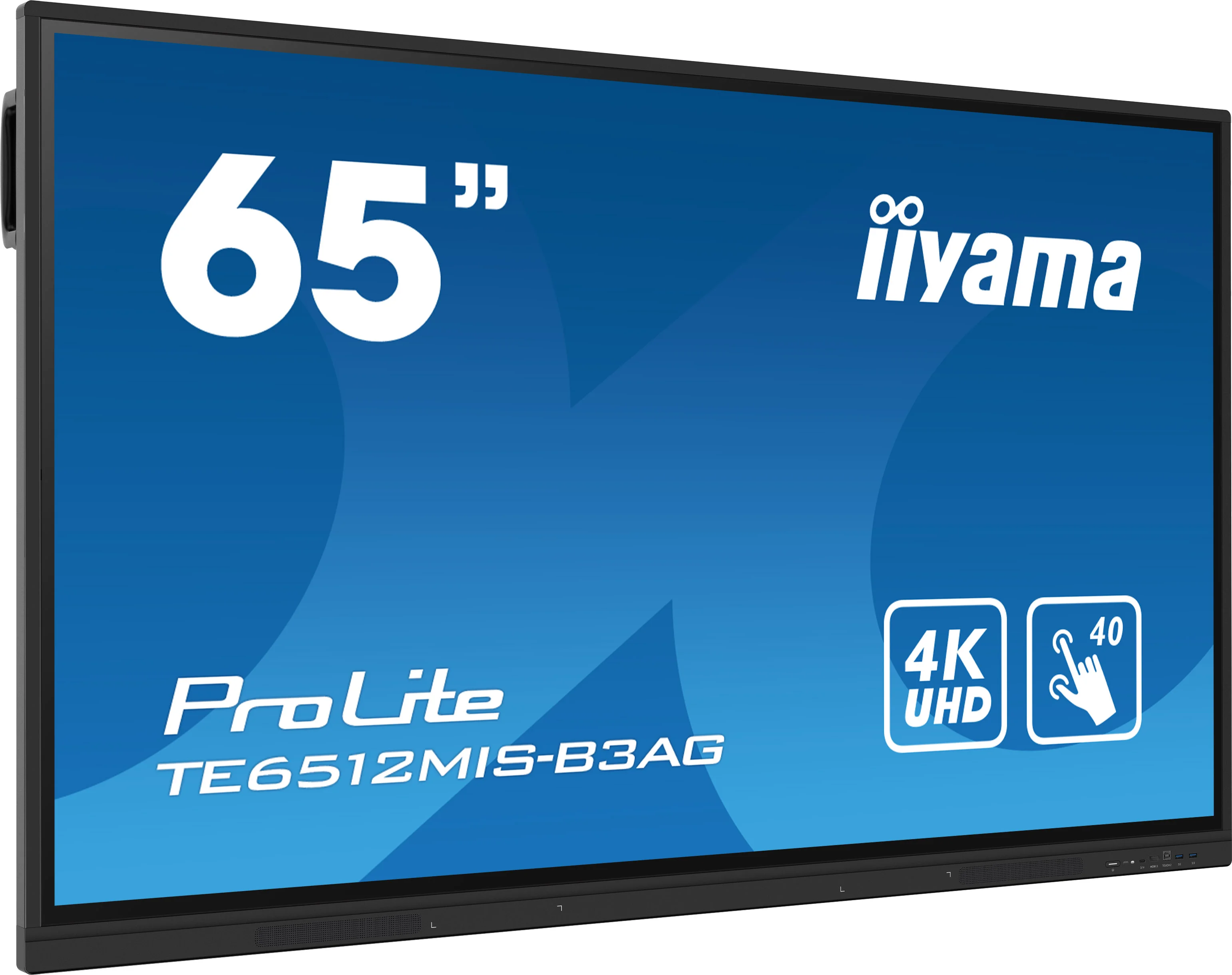 iiyama Interaktives 65" ( 163.9﻿ ﻿cm) LCD Touchscreen-Display mit 4K-Auflösung, integrierter Whiteboard-Software und Benutzerprofilen