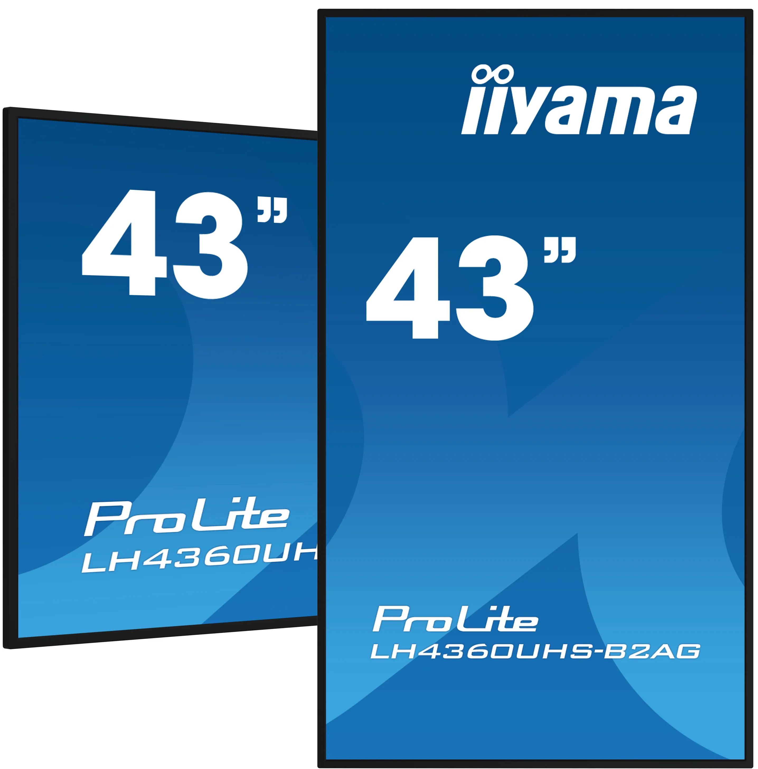 iiyama LH4360UHS-B2AG Signage-Display Digitale A-Platine 108 cm (42.5") LED WLAN 500 cd/m² 4K Ultra HD Schwarz Eingebauter Prozessor Android 11 24/7
