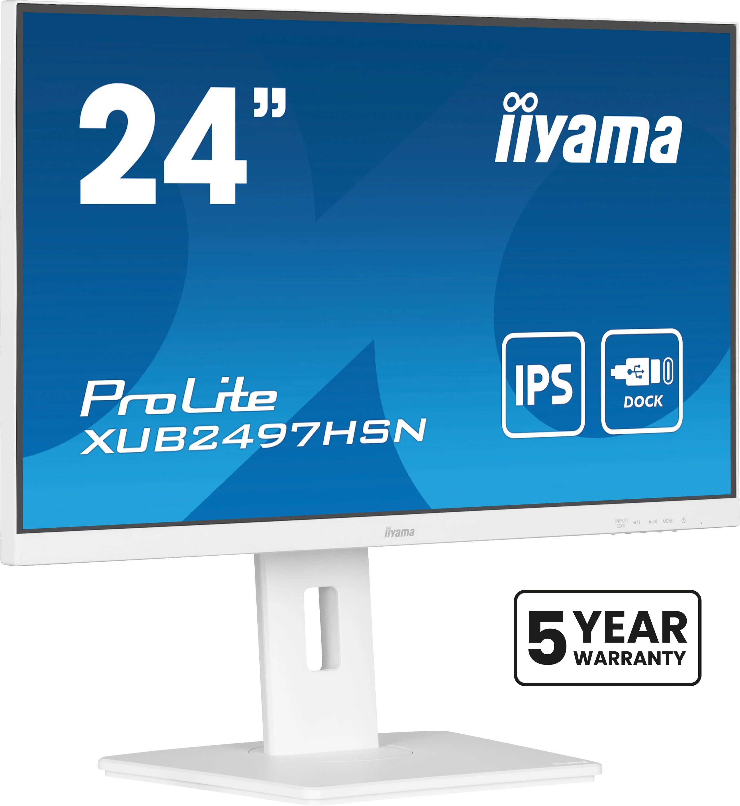iiyama ProLite XUB2497HSN-W2 Computerbildschirm 60,5 cm (23.8") 1920 x 1080 Pixel Full HD LED Weiß