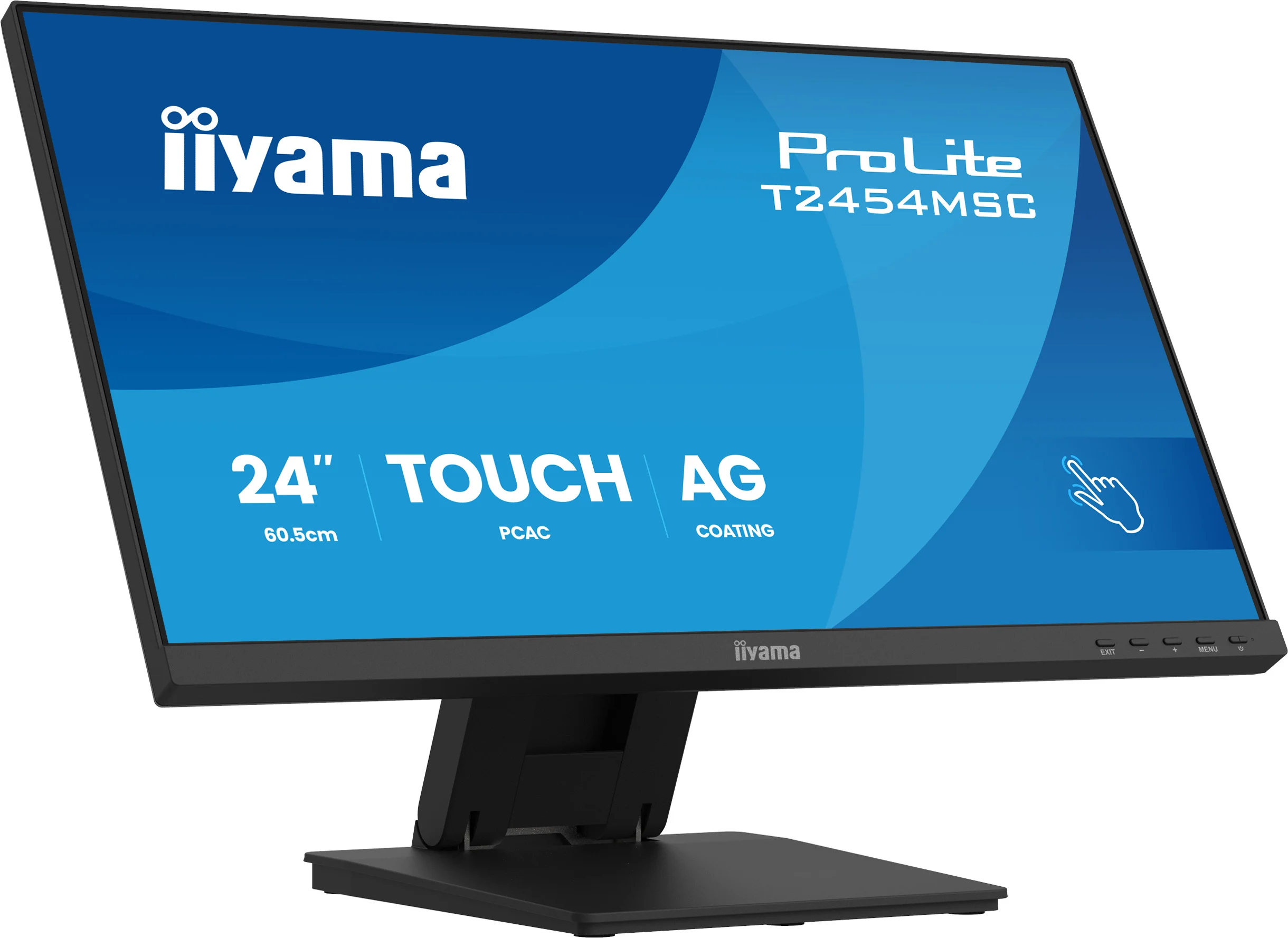 iiyama ProLite T2454MSC-B3AG Computerbildschirm 60,5 cm (23.8") 1920 x 1080 Pixel Full HD LED Touchscreen Multi-Nutzer Schwarz