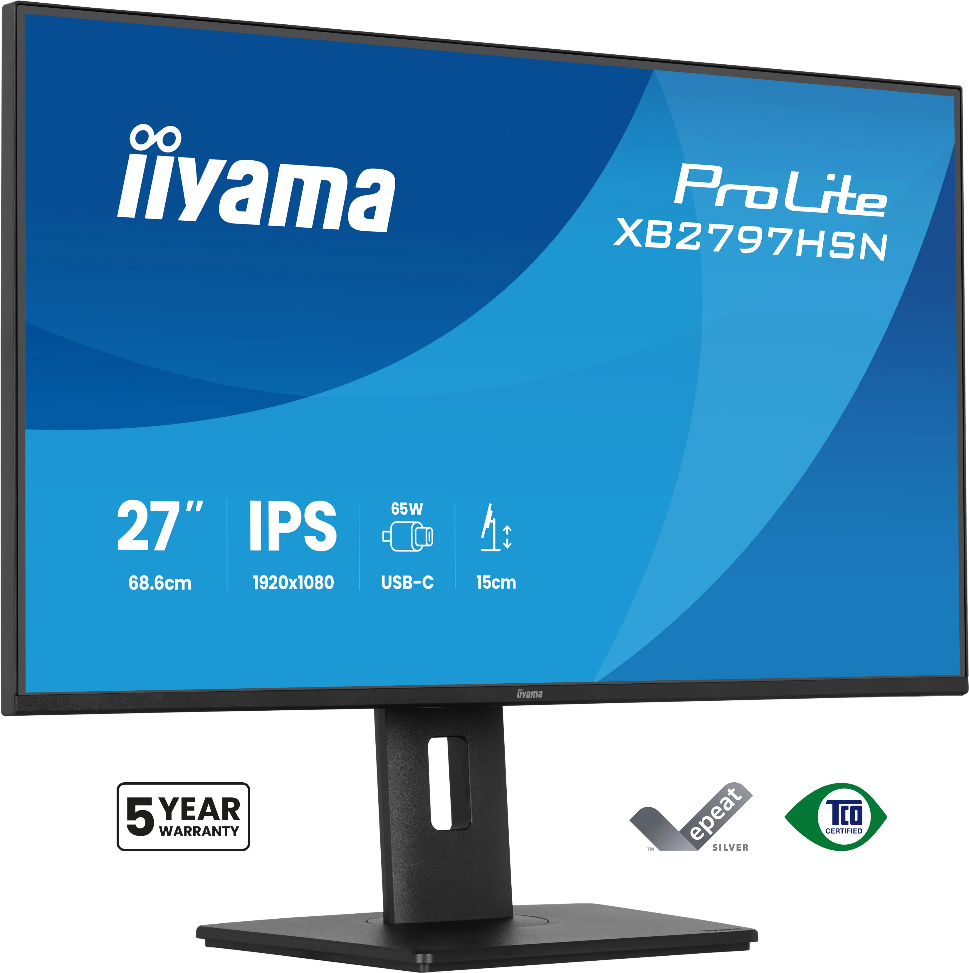 iiyama ProLite XB2797HSN-B1 Computerbildschirm 68,6 cm (27") 1920 x 1080 Pixel Full HD LCD Schwarz