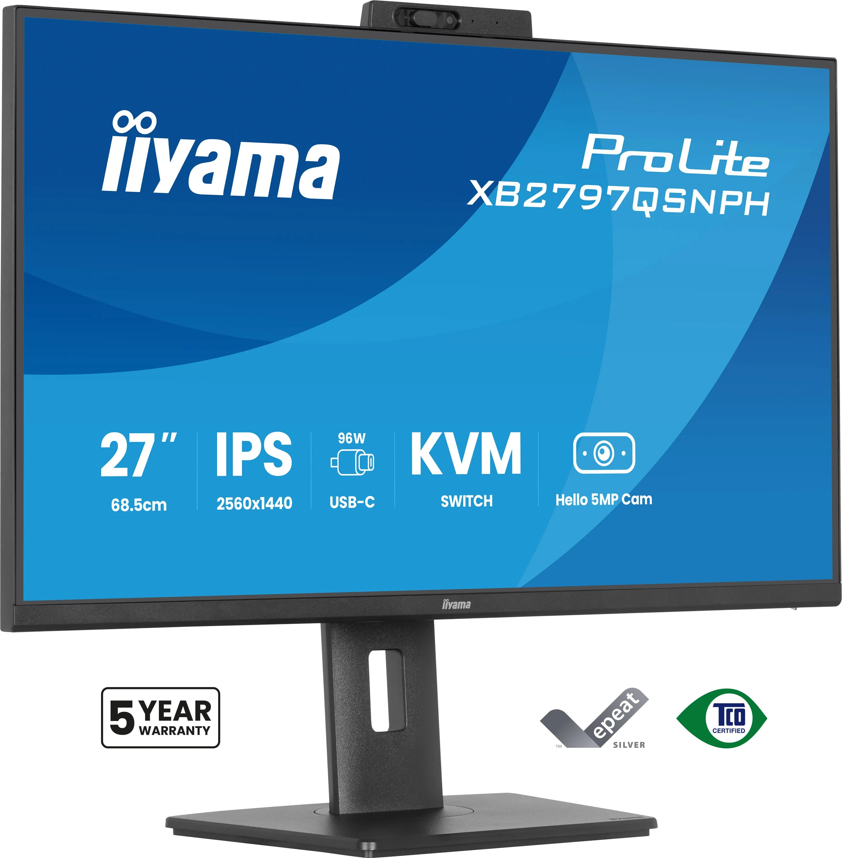 iiyama ProLite XB2797QSNPH-B1 Computerbildschirm 68,6 cm (27") 2560 x 1440 Pixel Quad HD LED Schwarz