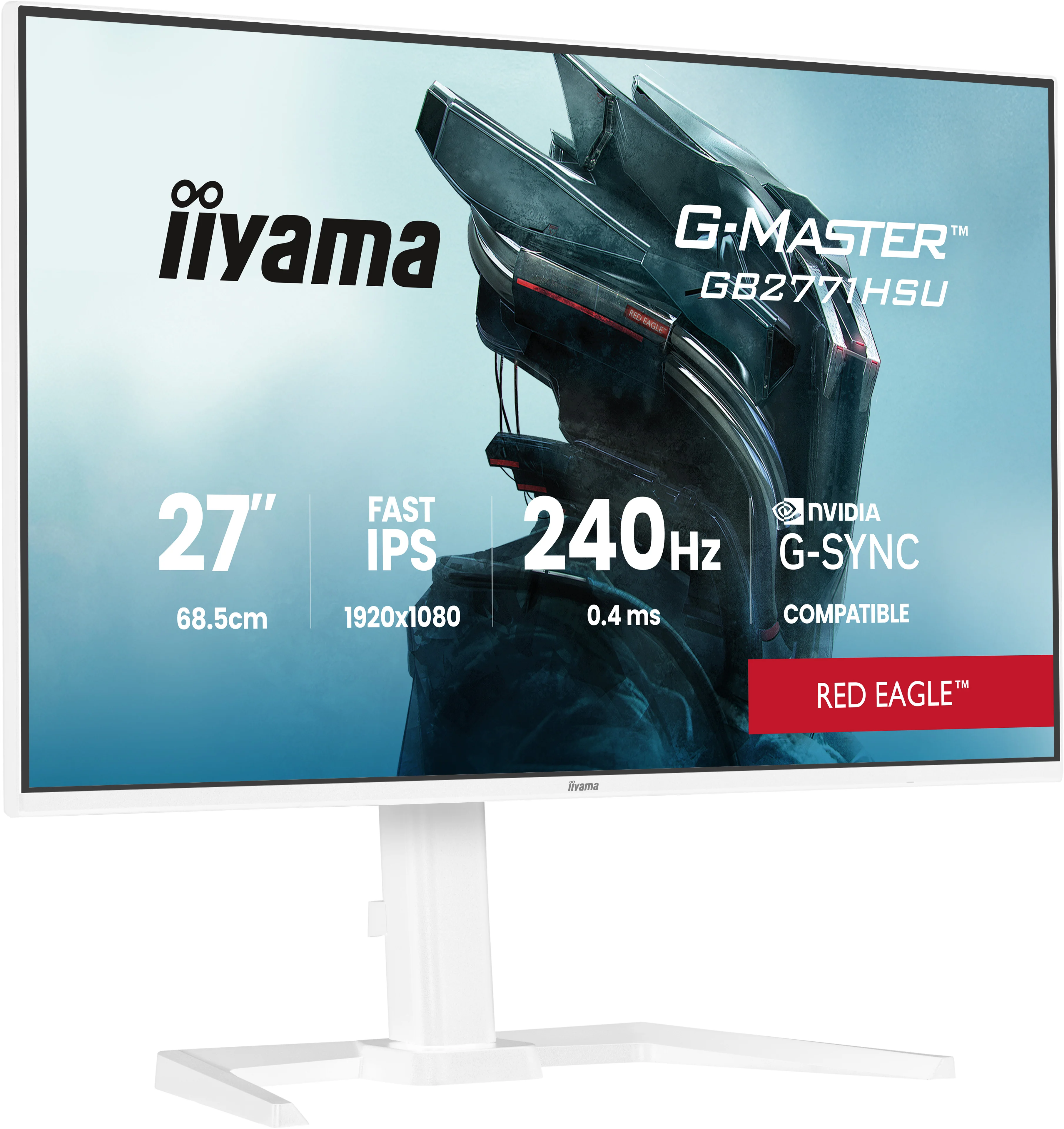iiyama G-MASTER GB2771HSU-W1 Computerbildschirm 68,6 cm (27") 1920 x 1080 Pixel Full HD LCD Weiß