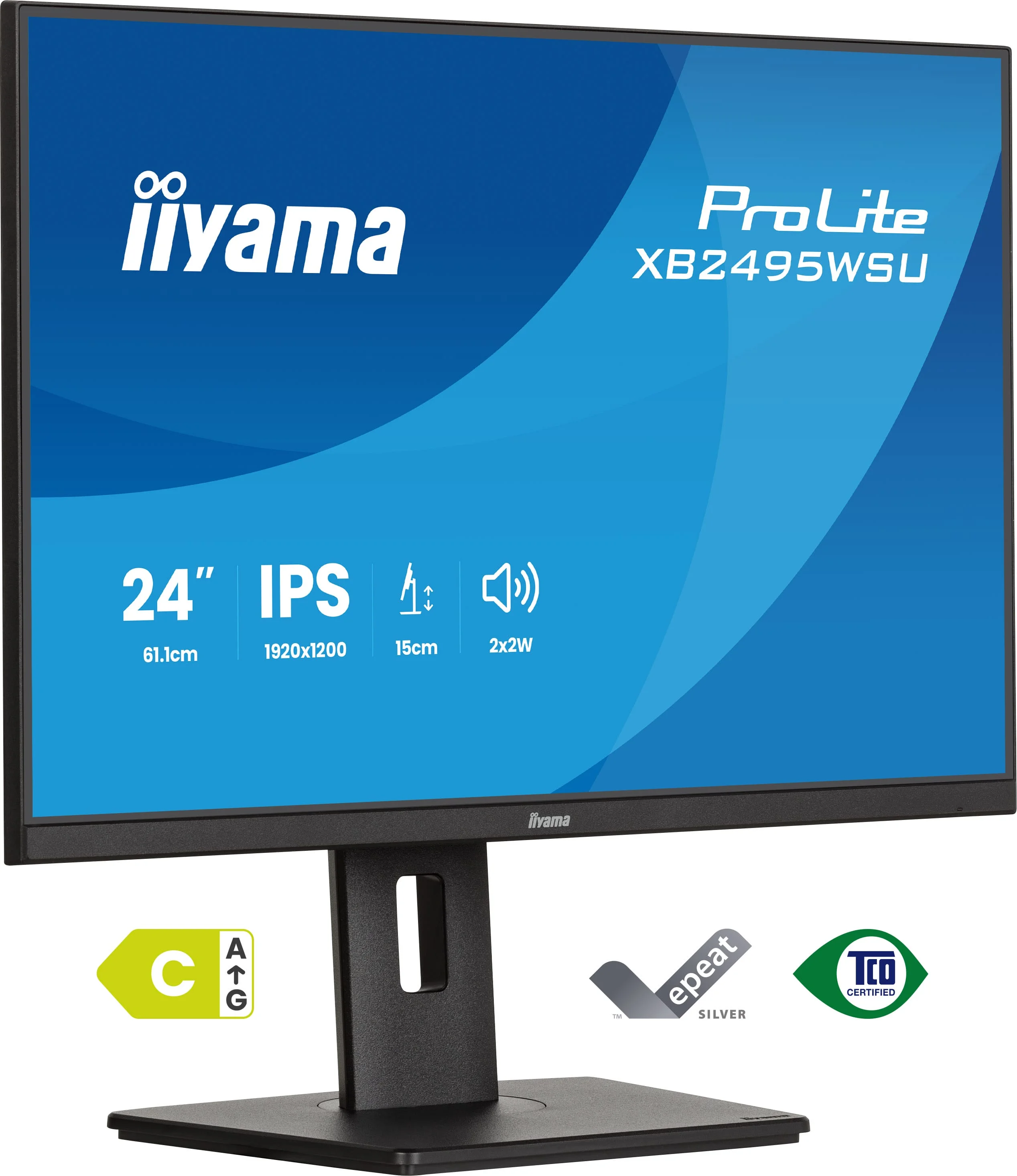iiyama ProLite XB2495WSU-B1 Computerbildschirm 61,2 cm (24.1") 1920 x 1200 Pixel WUXGA LCD Schwarz