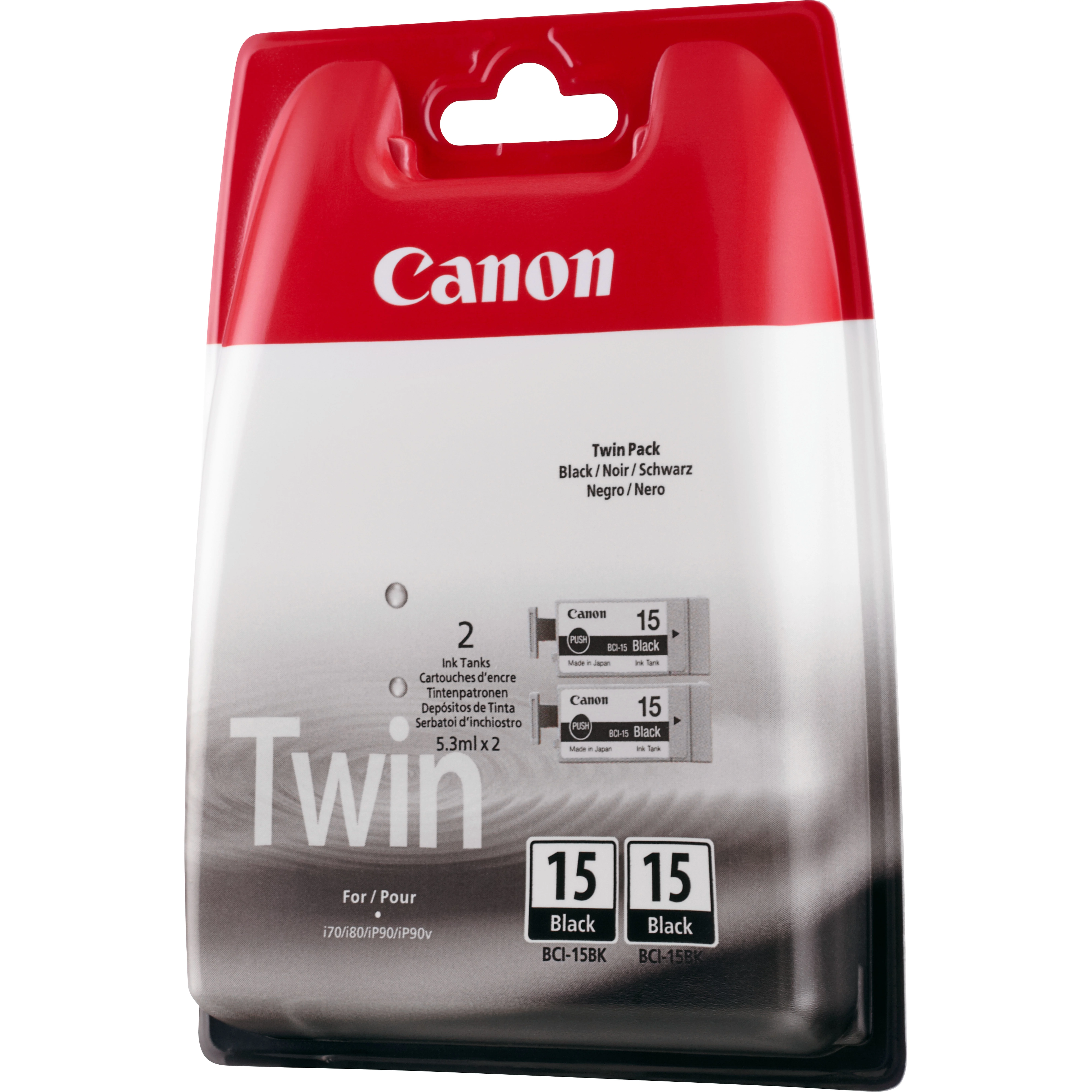 Canon BCI-15BK Tinte Schwarz (Doppelpack)