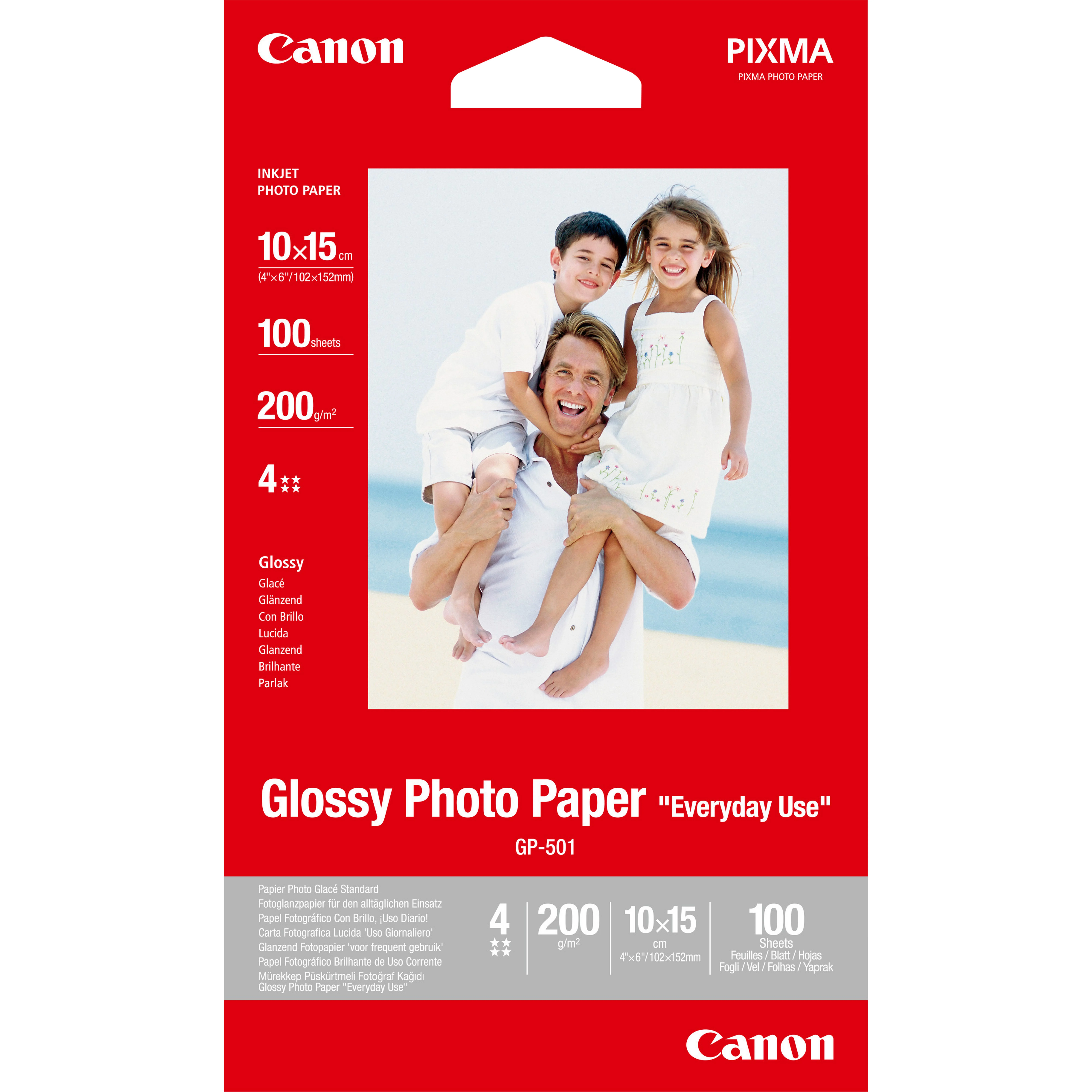 Canon GP-501 glänzendes Fotopapier 10x15 cm - 100 Blatt