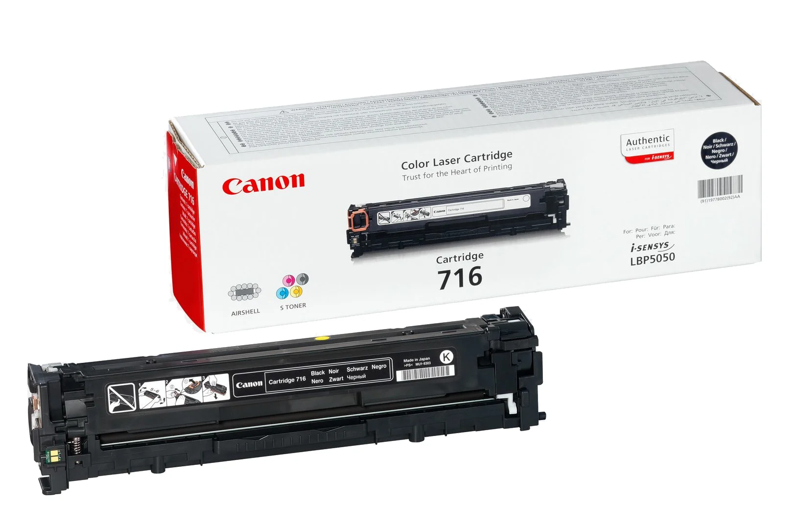 Canon Cartridge 716 Black Tonerkartusche 1 Stück(e) Original Schwarz