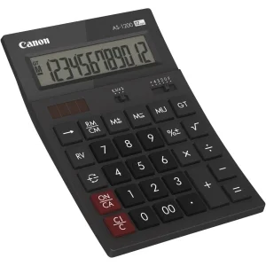 Canon AS1200HB Taschenrechner Desktop Einfacher Taschenrechner Grau