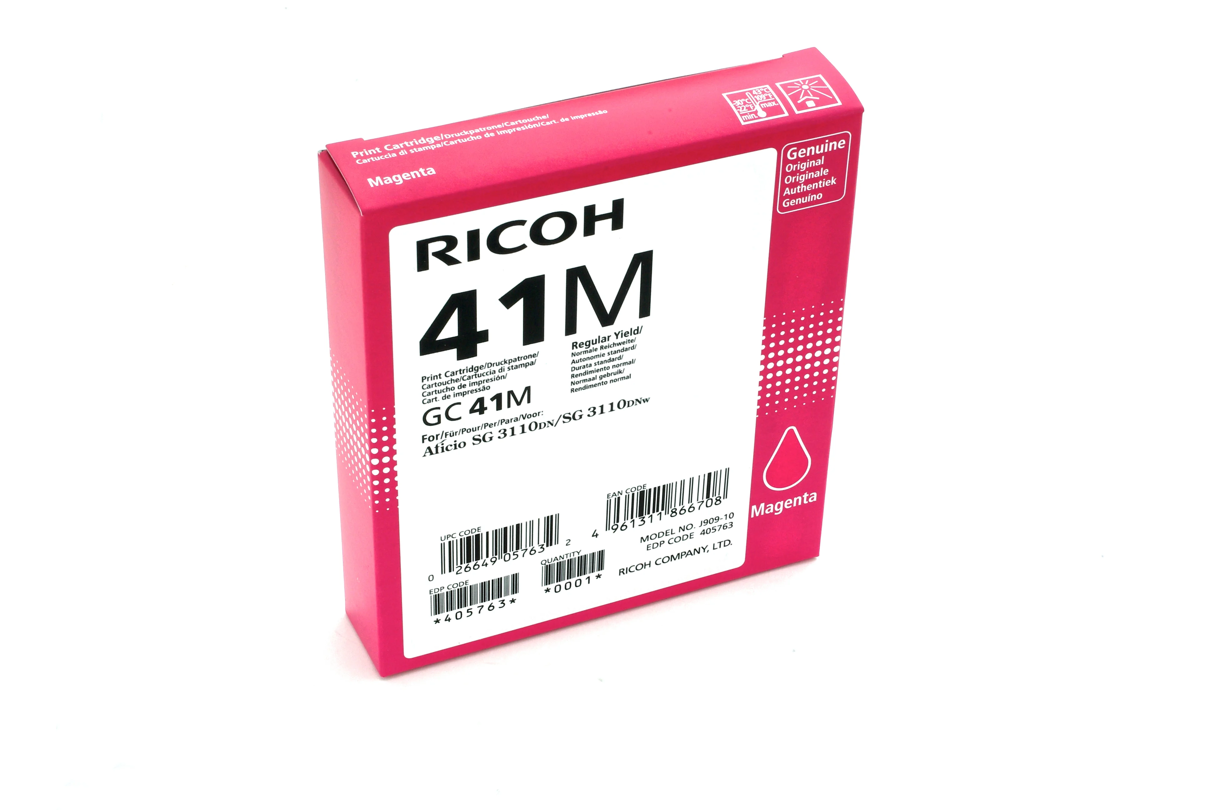 Ricoh 405763 Druckerpatrone 1 Stück(e) Original Standardertrag Magenta