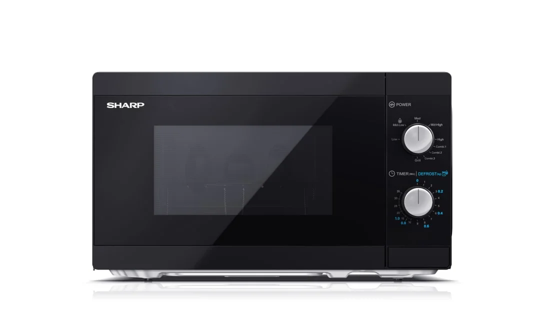 Sharp YC-MG01E-B Mikrowelle Schwarz Kombi-Mikrowelle Arbeitsplatte 20 l 800 W