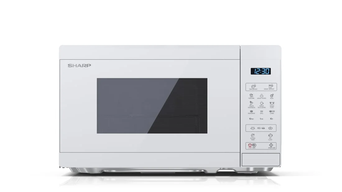 Sharp YC-MG02E-C Mikrowelle Weiß Kombi-Mikrowelle Arbeitsplatte 20 l 800 W
