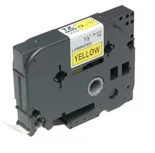 Brother Gloss Laminated Labelling Tape - 36mm, Black/Yellow Etiketten erstellendes Band TZ
