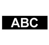 Brother Gloss Laminated Labelling Tape - 36mm, White/Black Etiketten erstellendes Band TZ