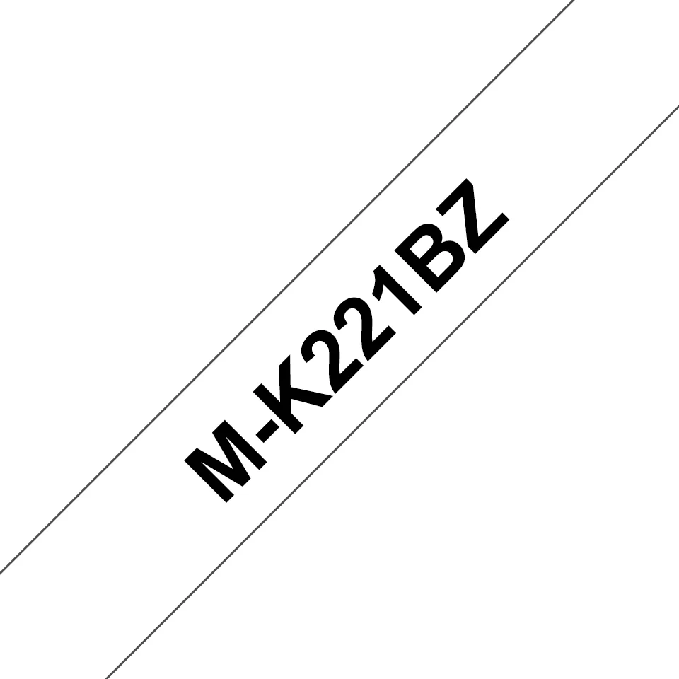 Brother M-K221BZ Etiketten erstellendes Band Schwarz auf weiss