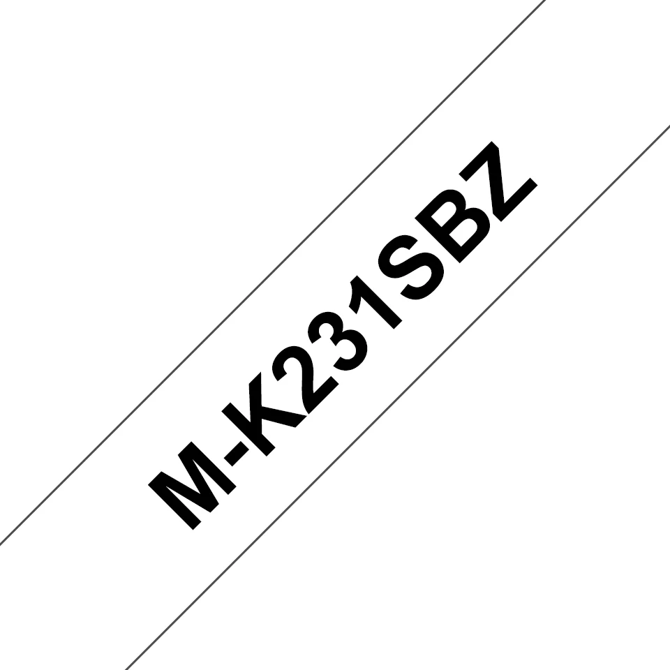 Brother M-K231SBZ Etiketten erstellendes Band Schwarz auf weiss