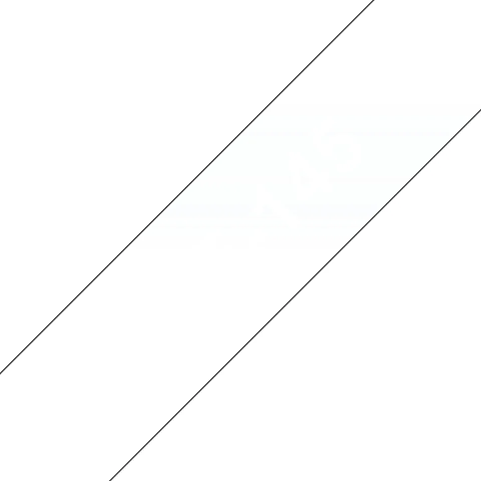 Brother TZE-145 Etiketten erstellendes Band Weiss auf Transparent