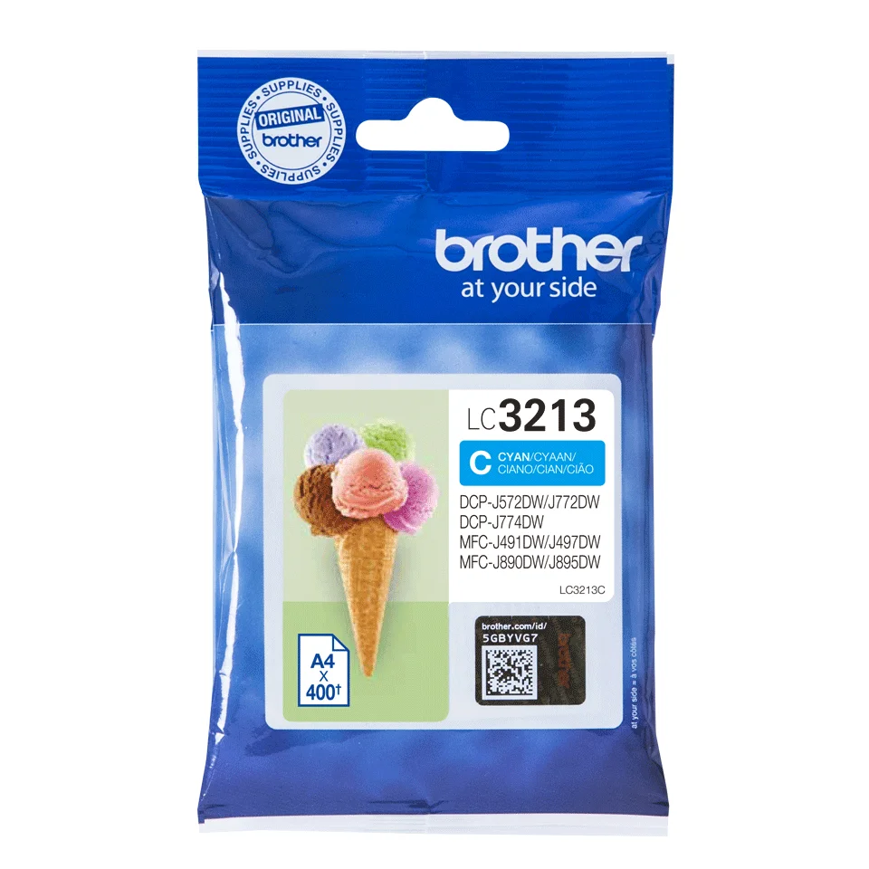 Brother LC3213C Druckerpatrone 1 Stück(e) Original Hohe (XL-) Ausbeute Cyan