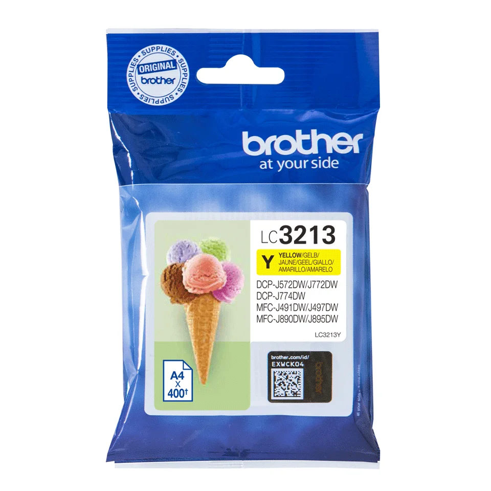 Brother LC3213Y Druckerpatrone 1 Stück(e) Original Hohe (XL-) Ausbeute Gelb