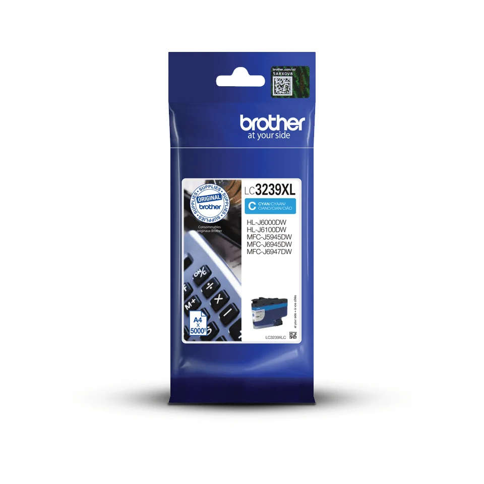 Brother LC3239XLC Druckerpatrone 1 Stück(e) Original Hohe (XL-) Ausbeute Cyan