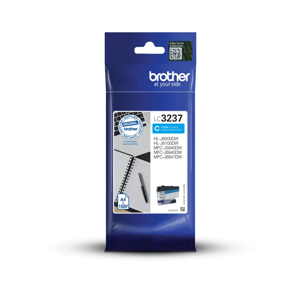 Brother LC3237C Druckerpatrone 1 Stück(e) Original Standardertrag Cyan