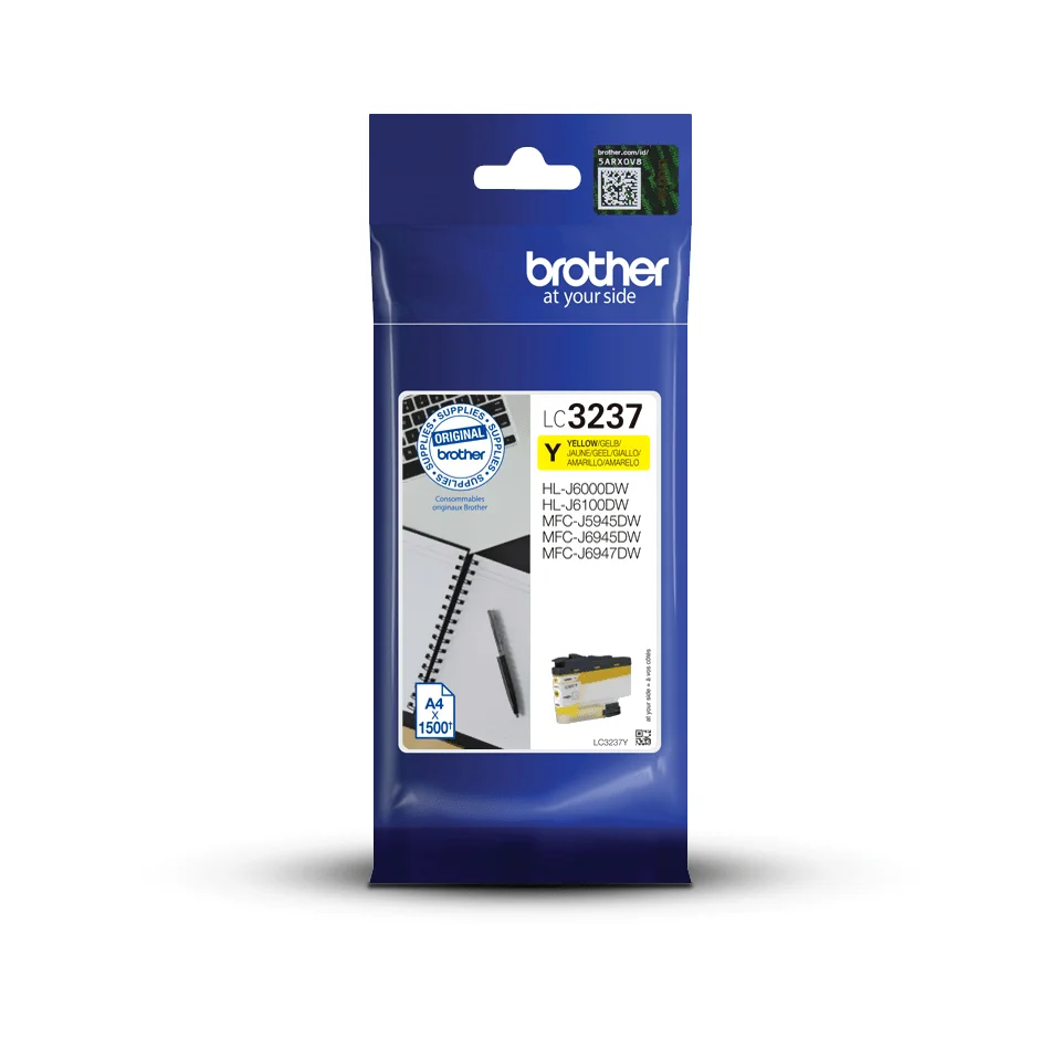 Brother LC3237Y Druckerpatrone 1 Stück(e) Original Standardertrag Gelb