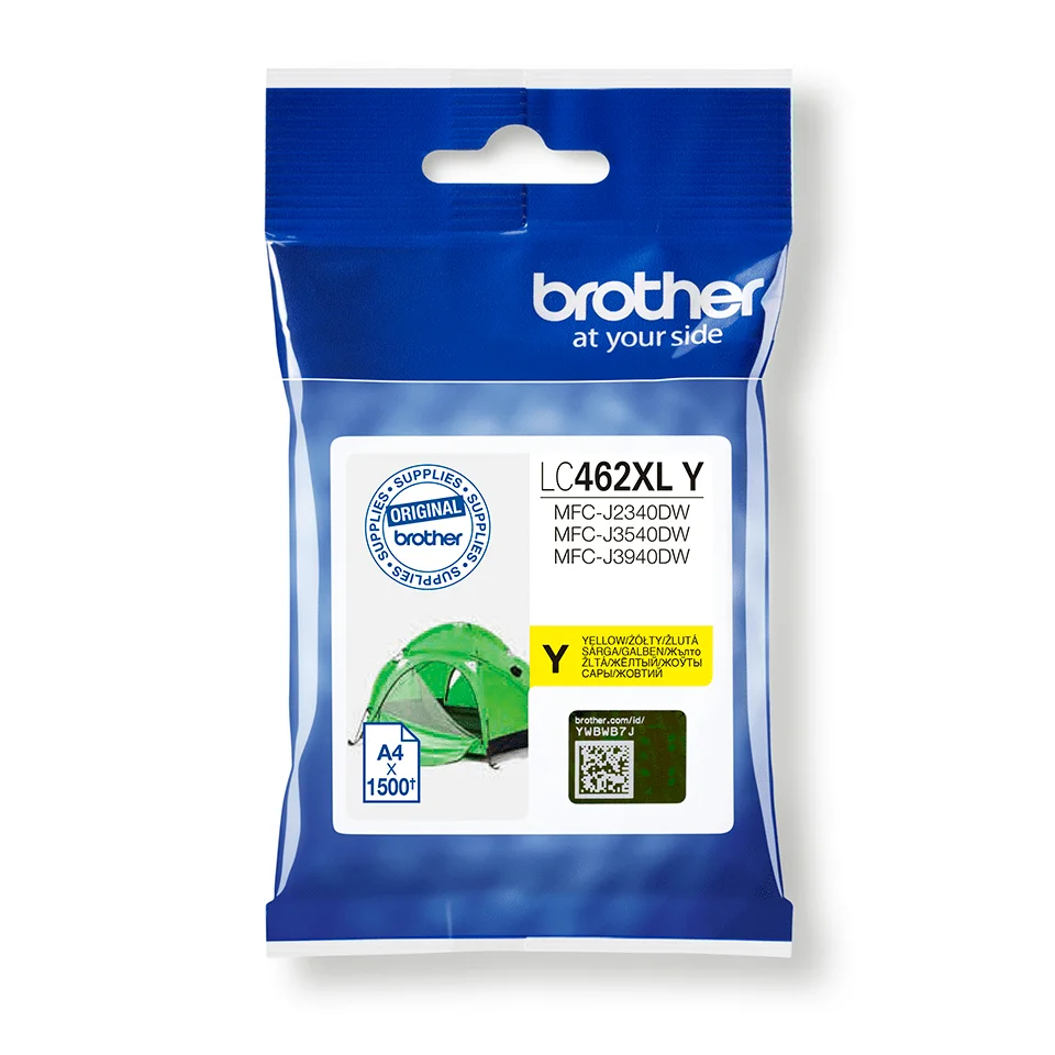Brother LC462XLY Druckerpatrone 1 Stück(e) Original Hohe (XL-) Ausbeute Gelb