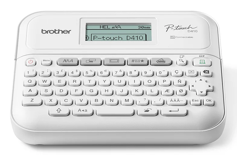 Brother PT-D410VP Etikettendrucker ZINK (Zero-Ink) 180 x 180 DPI Kabelgebunden TZe QWERTY
