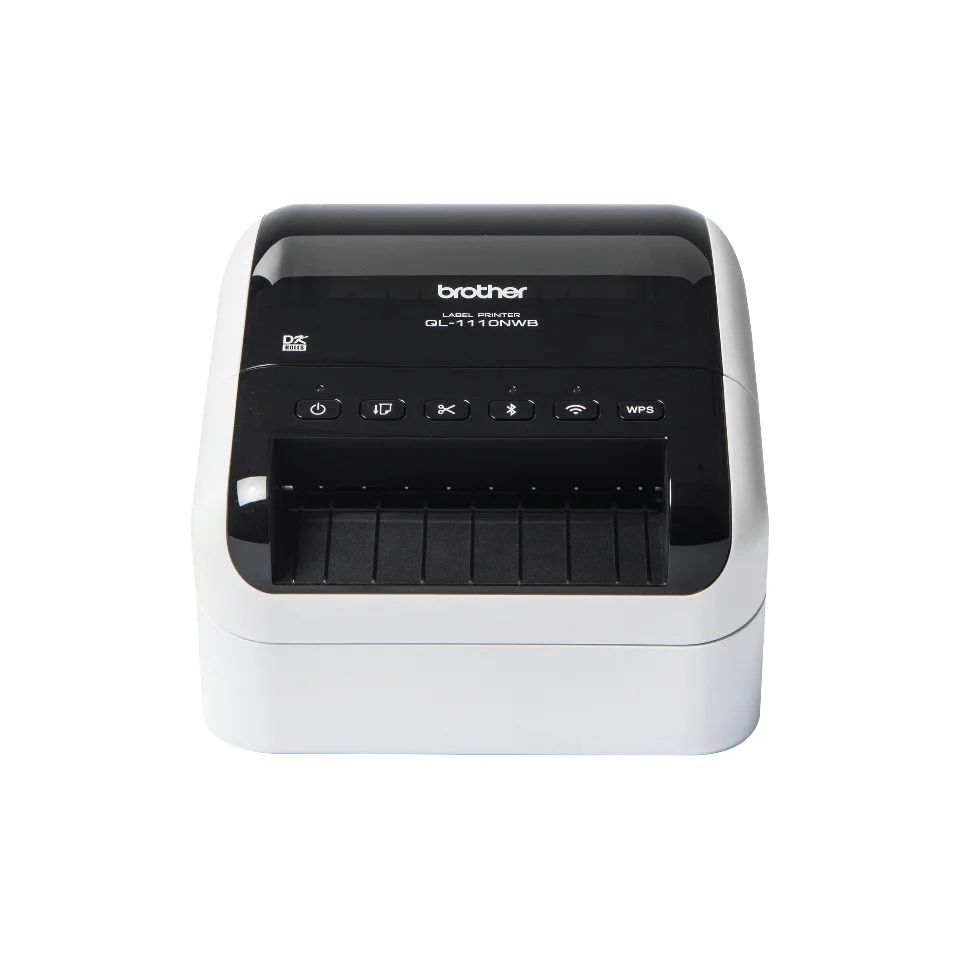 Brother QL-1110NWB Etikettendrucker Thermodirekt 300 x 300 DPI 110 mm/sek Verkabelt & Kabellos Ethernet/LAN DK WLAN Bluetooth