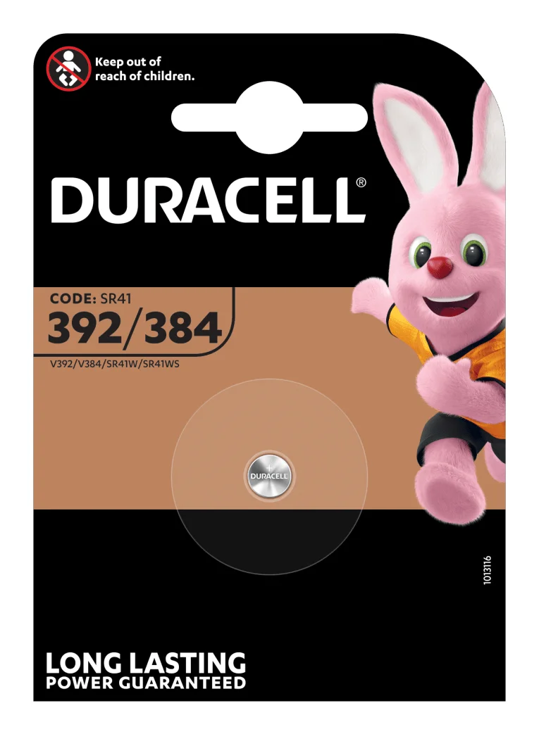 Duracell 392/384 Haushaltsbatterie Einwegbatterie Siler-Oxid (S)