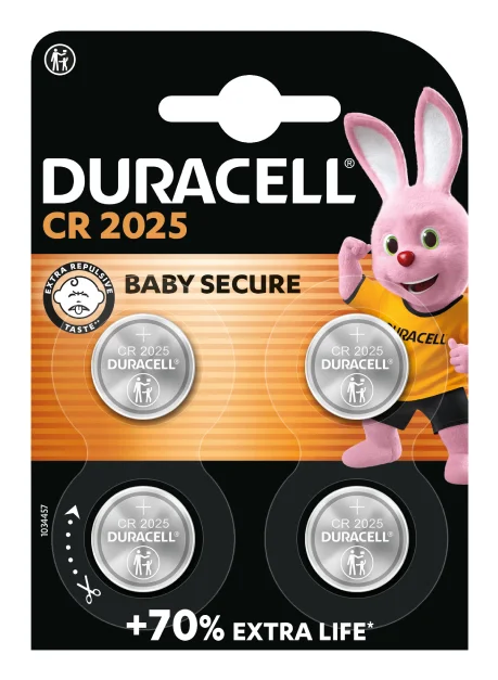 Duracell 81575810 Haushaltsbatterie Wiederaufladbarer Akku CR2025 Nickel-Metallhydrid (NiMH)