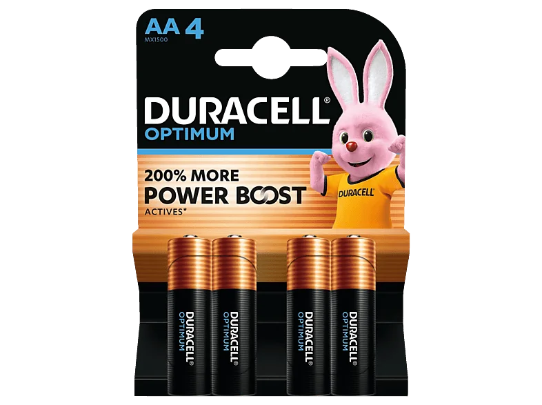 DURACELL 137486 AA Batterie, Alkaline, 1.5 Volt 4 Stück