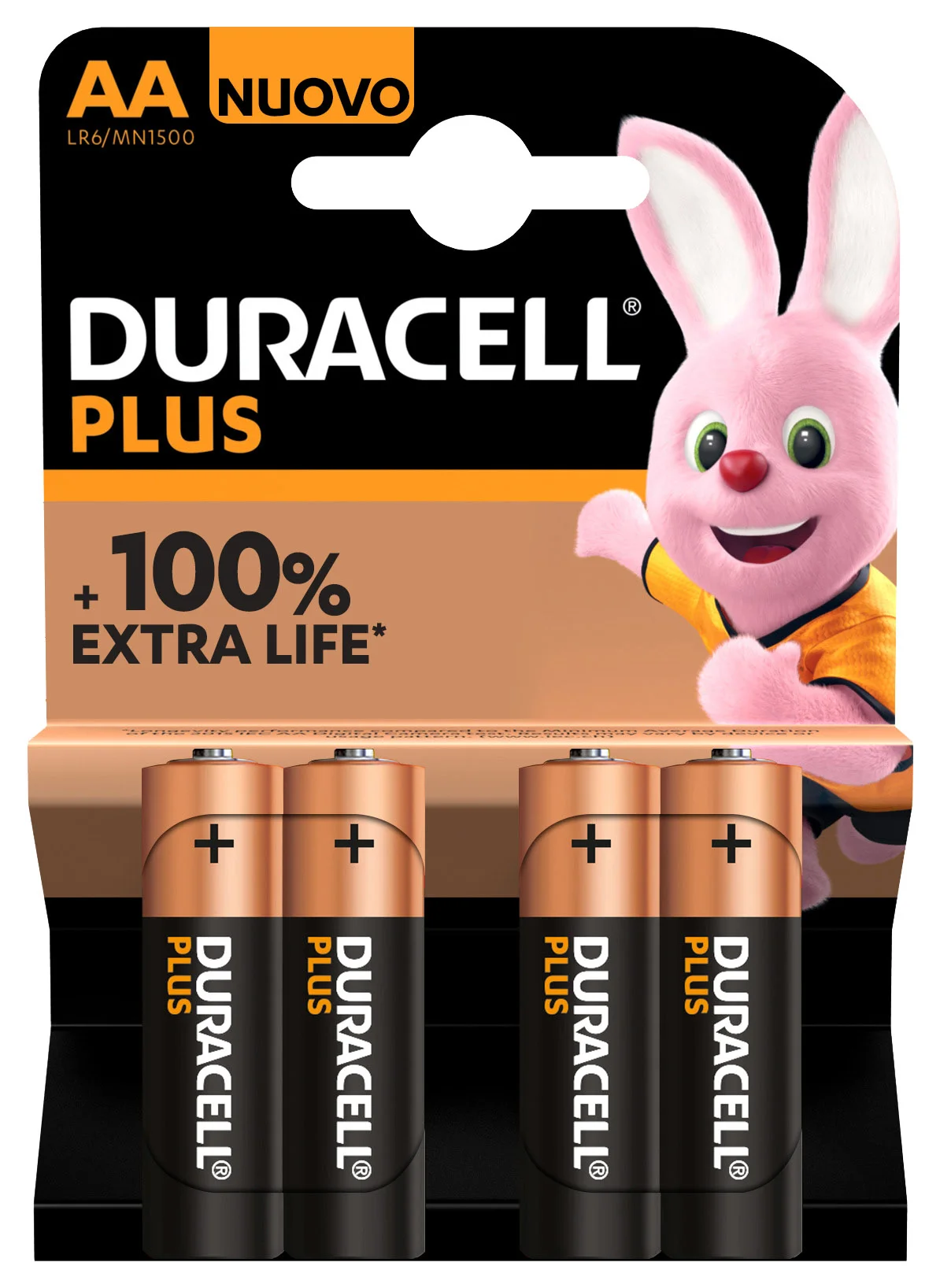 Duracell Plus 100 Einwegbatterie AA Alkali