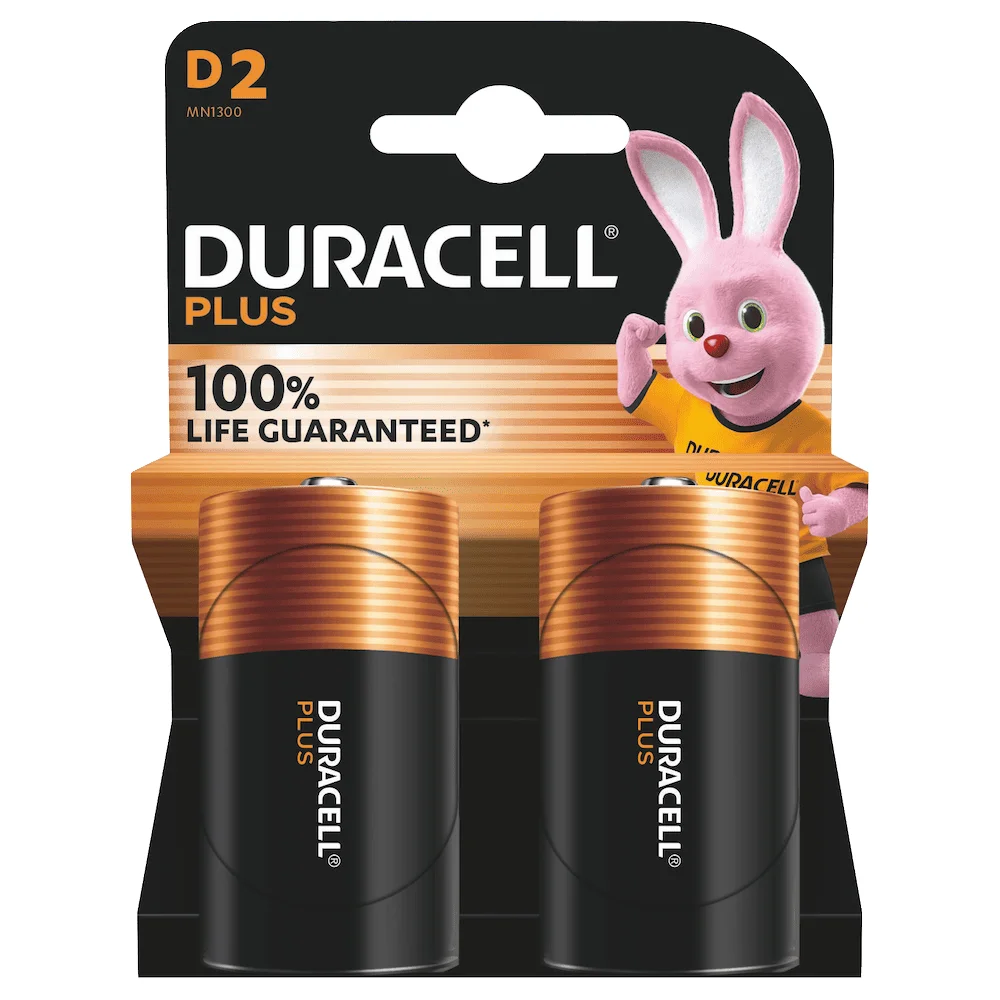 Duracell Plus 100 D Einwegbatterie Alkali
