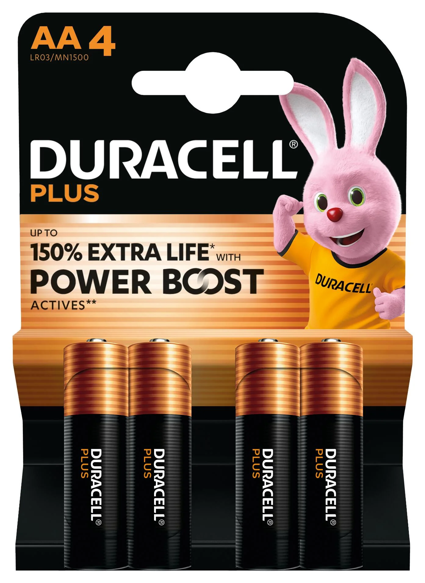 Duracell Plus Einwegbatterie AA Alkali