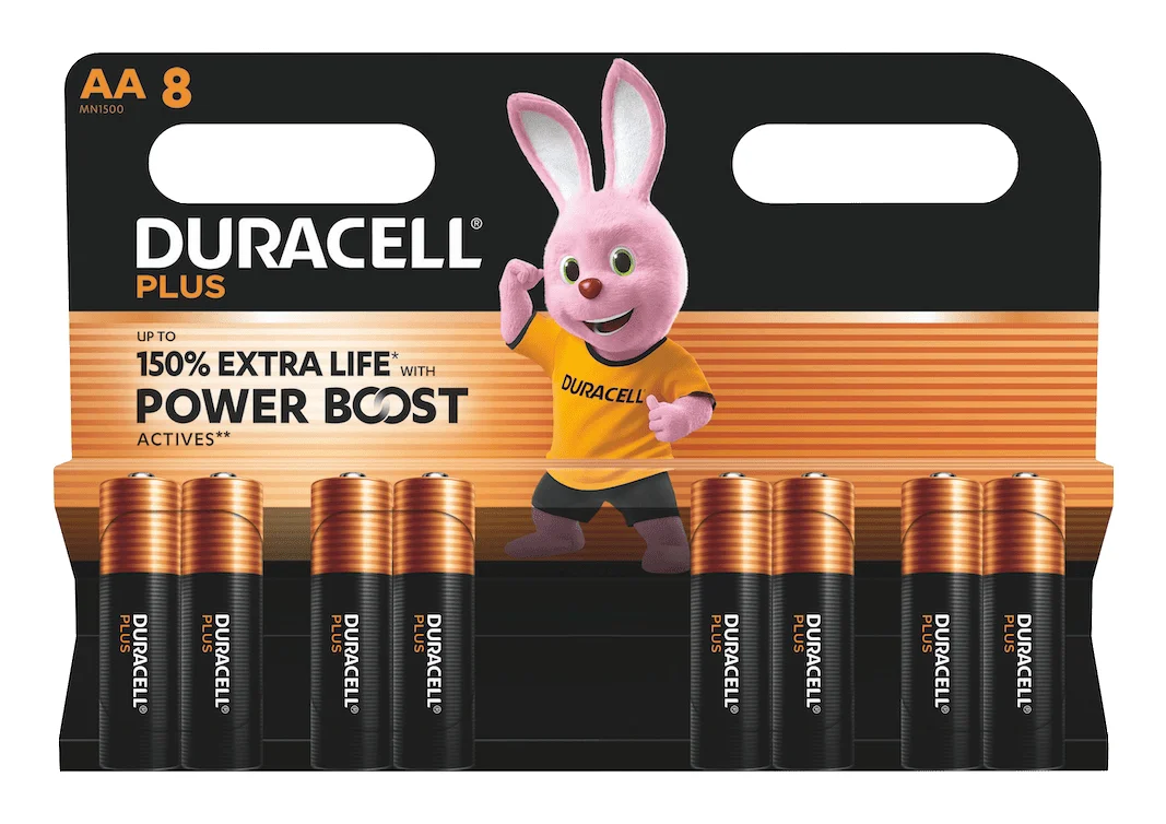 Duracell Plus Einwegbatterie AA Alkali