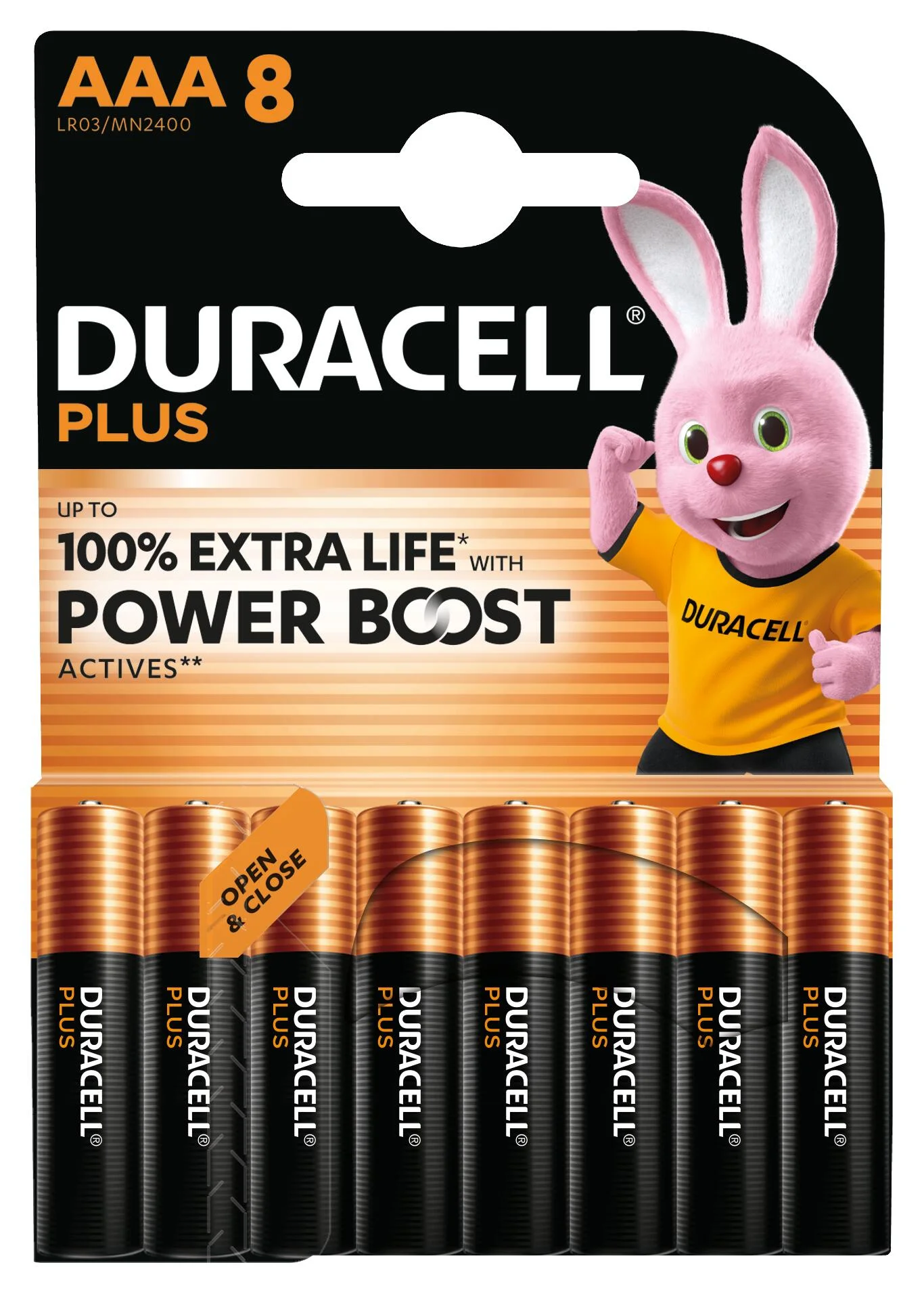 Duracell Plus Einwegbatterie AAA Alkali